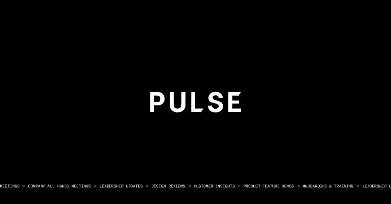 Why we are building Pulse