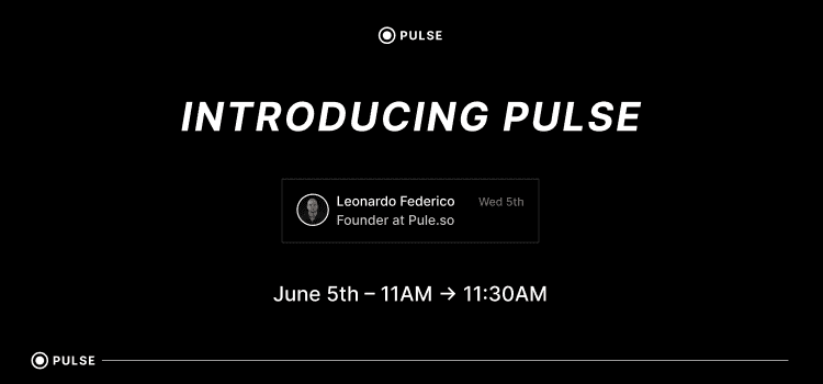 Live Webinar – Introducing Pulse